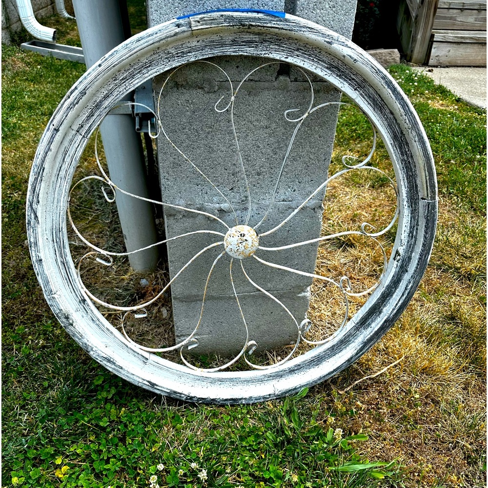 Kirklands Iron Wheel Wall Decor!